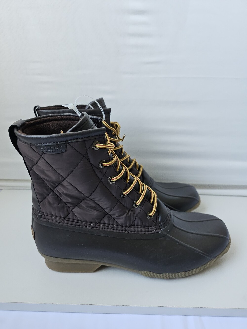 Sperry Top-Sider Men's Duck Boots Brown Quilted NWOT - Size 11 & 12 - Picture 7 of 16